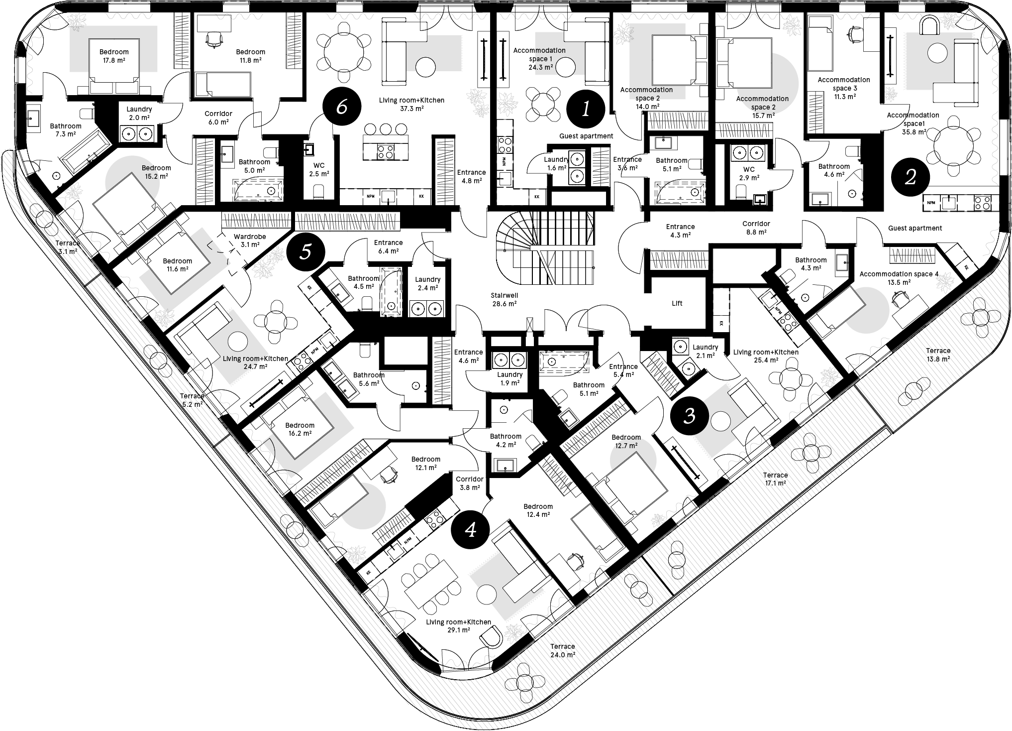 Floor plan - Apartment 5