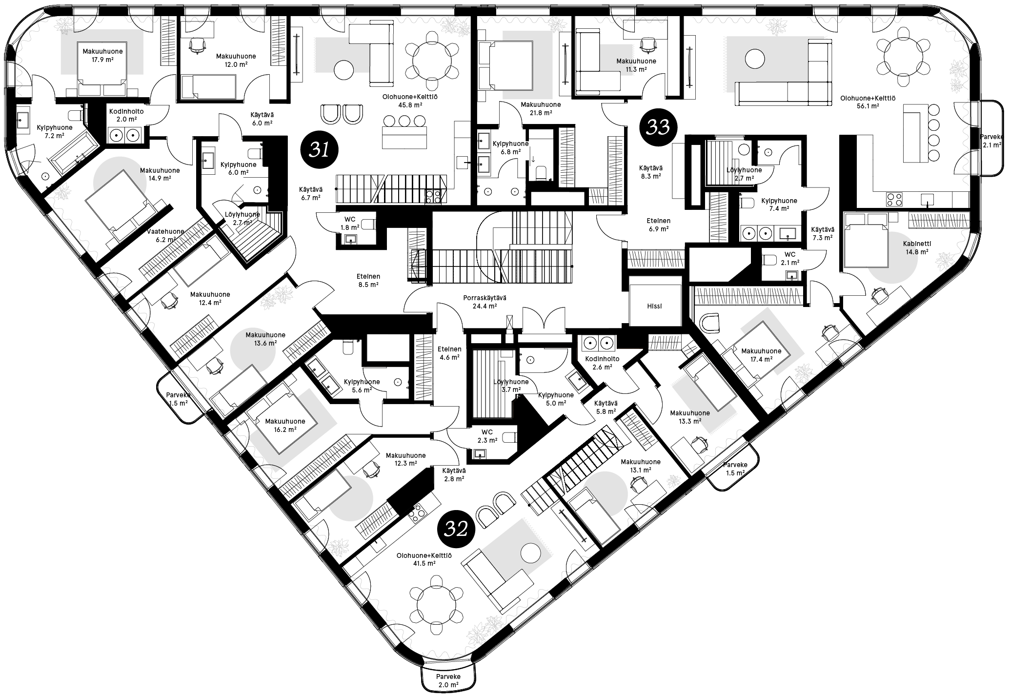 Floor plan - Huoneisto 32