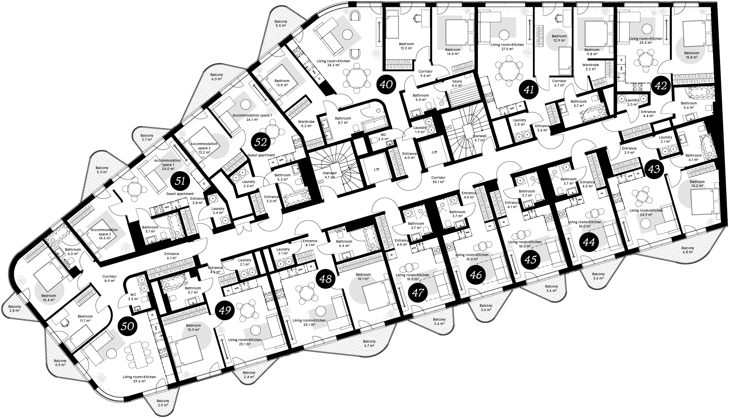 Floor plan - Apartment 48