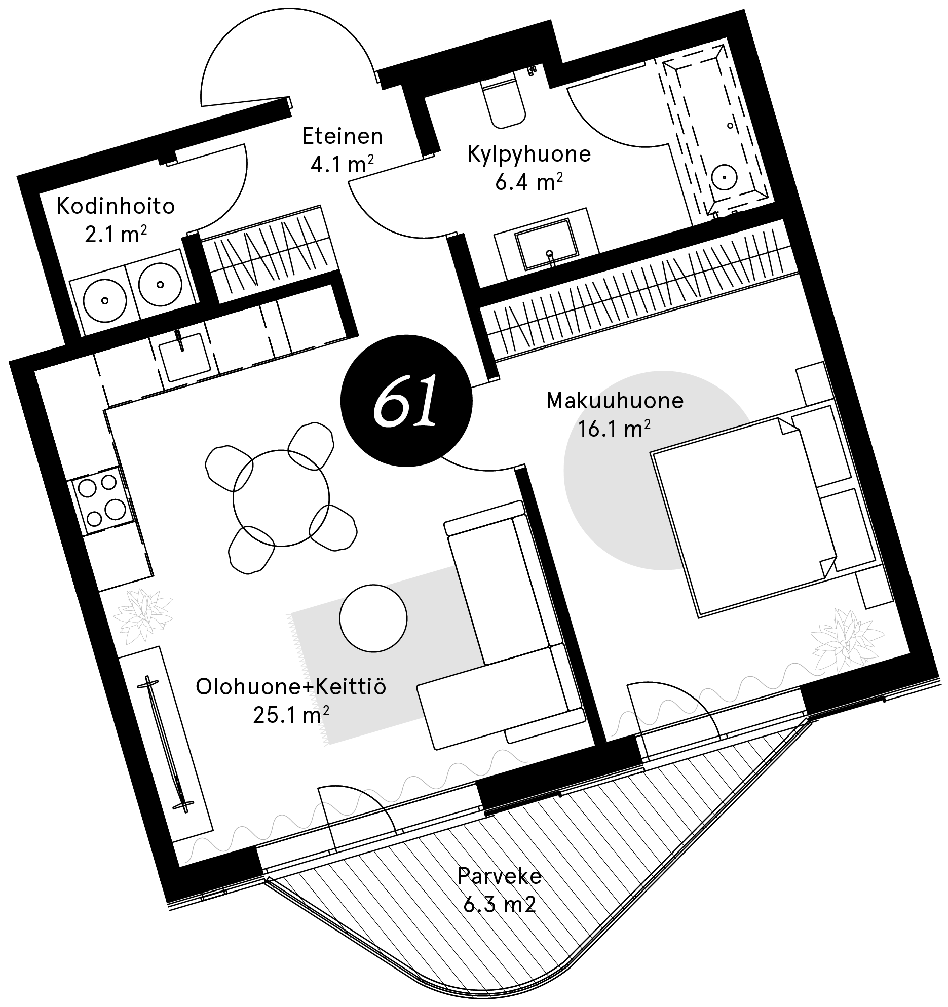 Huoneisto 61